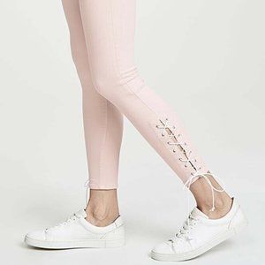 Hudson NWT Light Pink Barbara Super Skinny Jean Lace Up Size 29